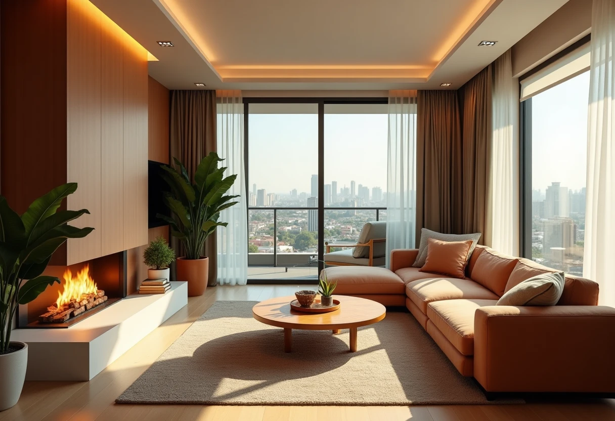 Luxurious townhouse living room
